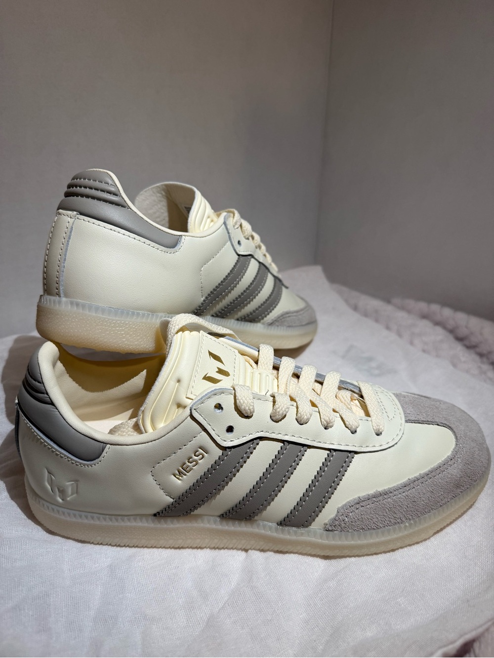 Messi x Adidas Samba Indoor Cream White Men’s 6 Women’s 7.5